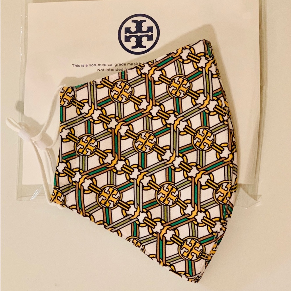 Tory Burch reusable cloth fabric face mask